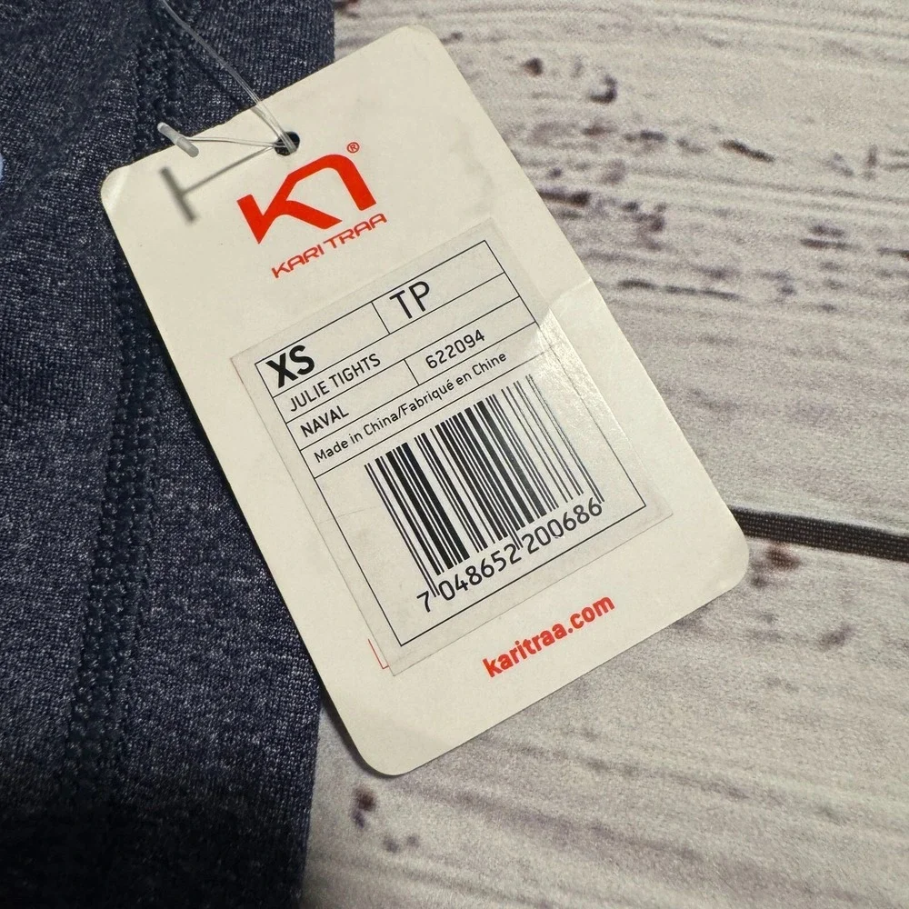 NWT Kari Traa Julie Tights‎ Athletic Blue Women's Size XS